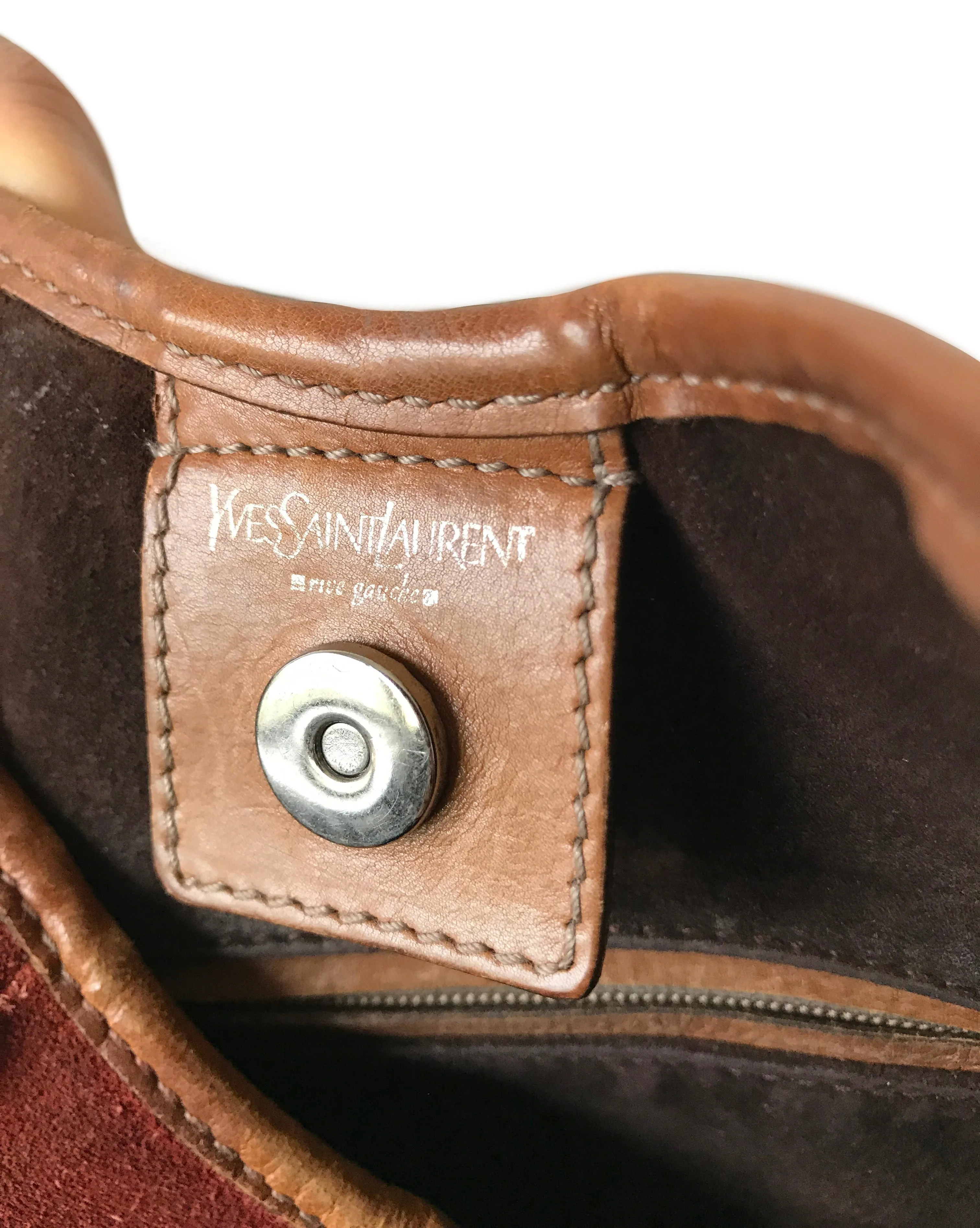 Yves Saint Laurent by Tom Ford Brown Suede Mombasa bag