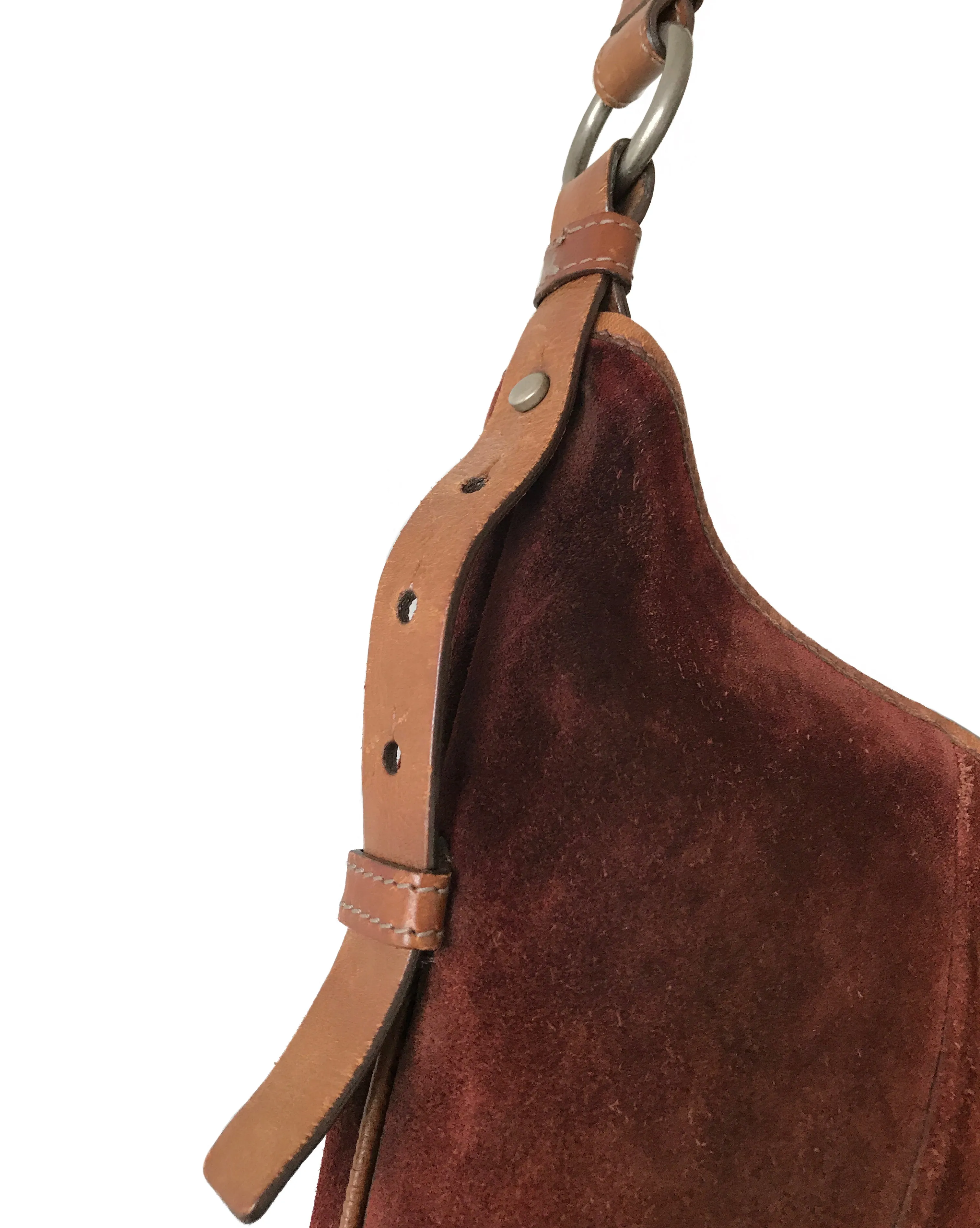 Yves Saint Laurent by Tom Ford Brown Suede Mombasa bag