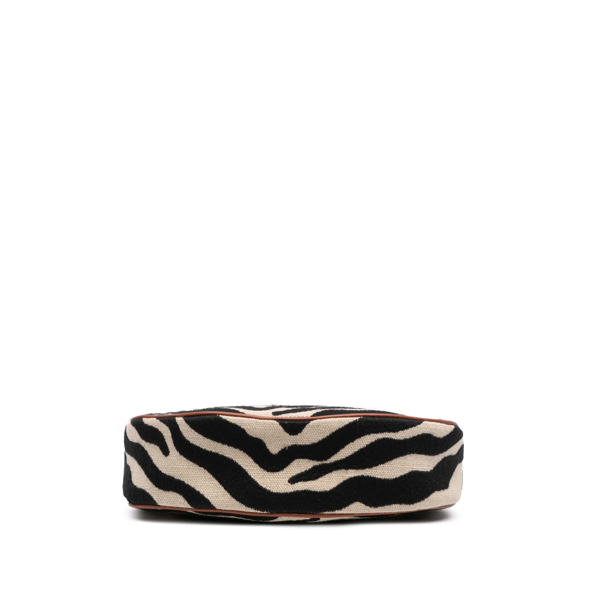 Zebra Print Canvas Ava Shoulder Bag