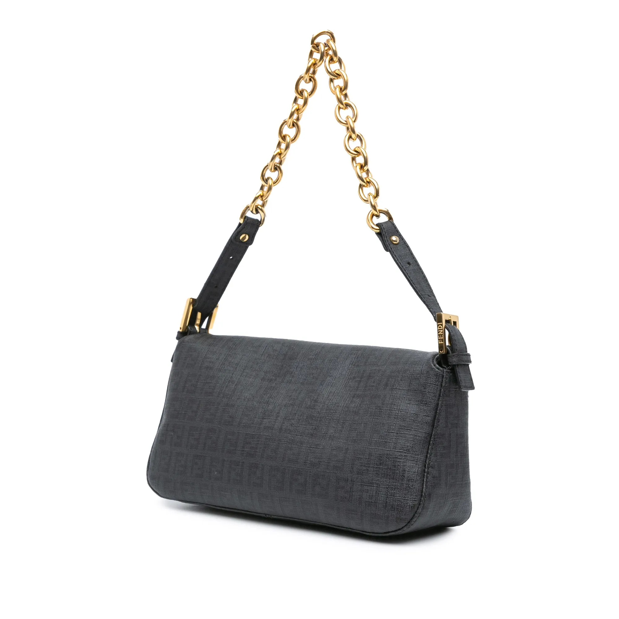 Zucchino Spalmati Double Flap Chain Shoulder Bag