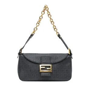 Zucchino Spalmati Double Flap Chain Shoulder Bag
