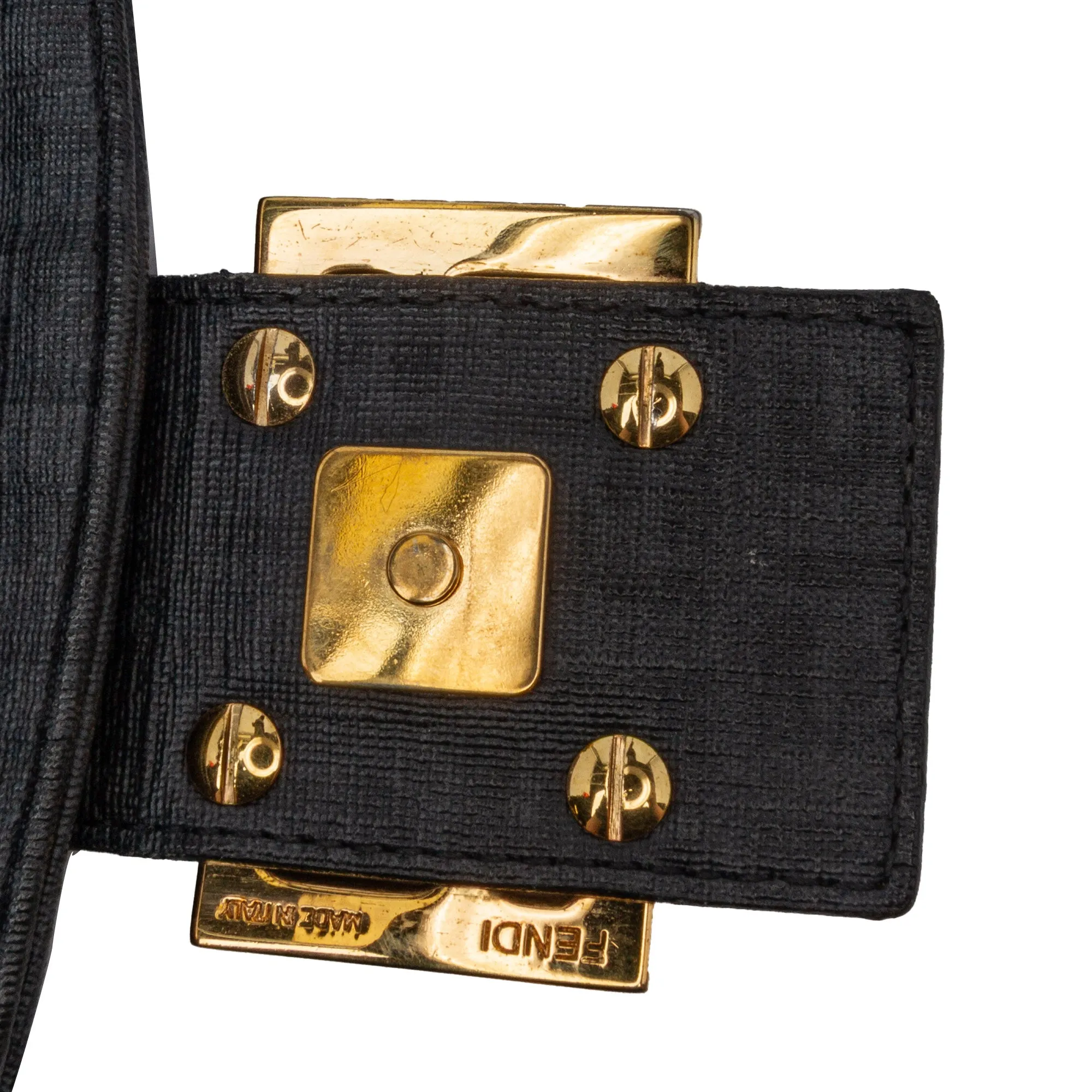 Zucchino Spalmati Double Flap Chain Shoulder Bag